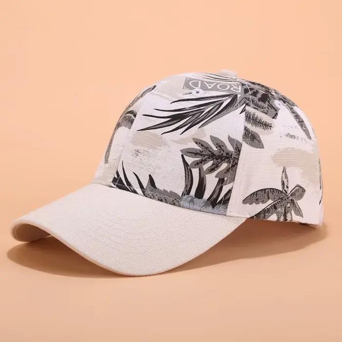 Casquette de baseball imprimée bohème pour femme, pare-soleil décontracté, casquettes à visière, fle