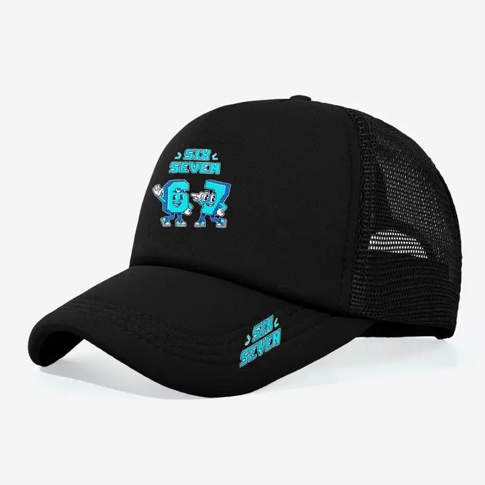1 casquette en maille tendance et cool à 67 pixels! Tissu en maille rouge, attrayant et respirant, d