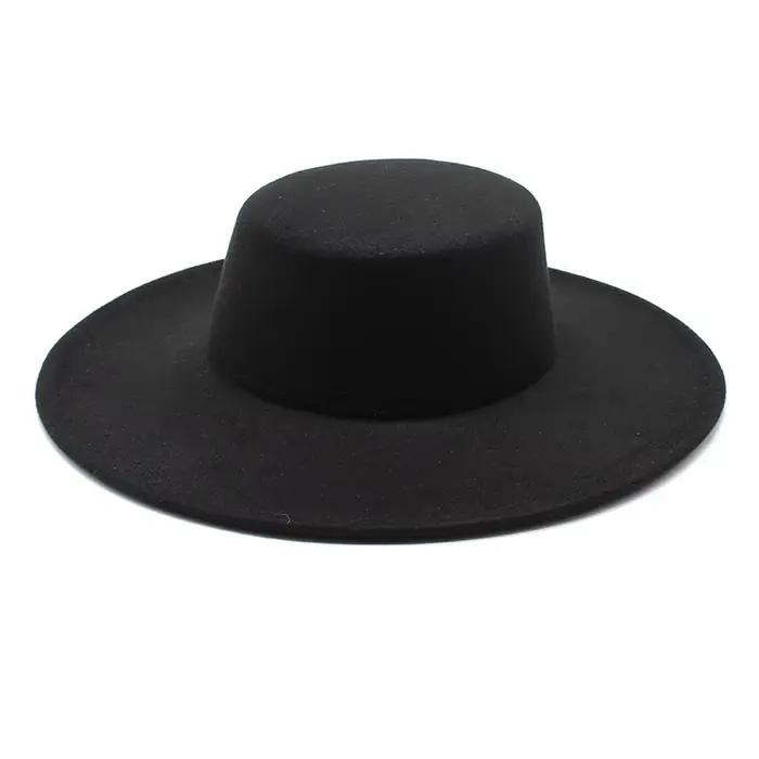 Flatcap nouveau français élégant casquette plate Dame chapeau rétro large bord feutre chapeau femmes