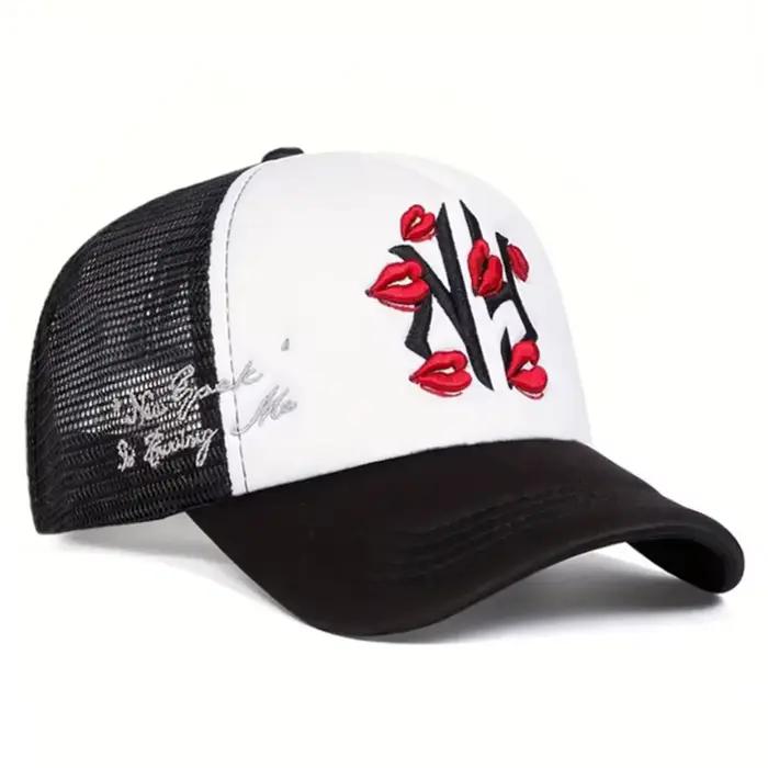 Nouvelle Casquette de Baseball 2026 NY avec Broderie Effet Trace de Lèvres, Style Hip Hop et Skatebo