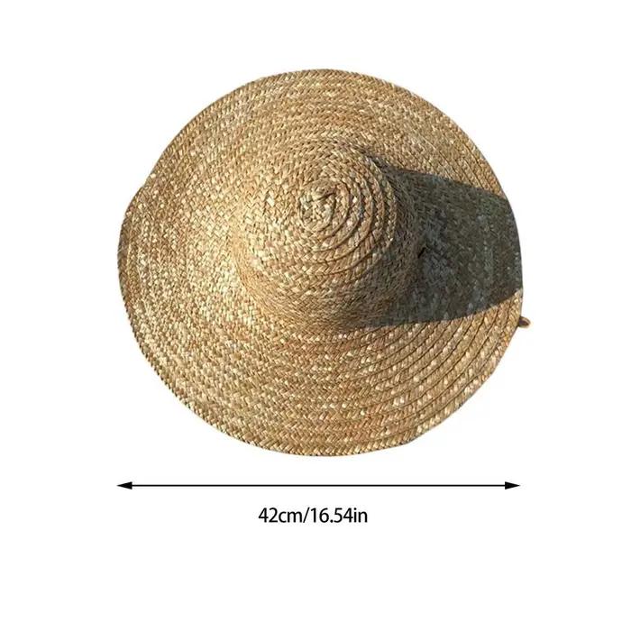 Chapeau de pêcheur rétro chinois en rotin et bambou, fait à la main, en paille, seau, casquette de t
