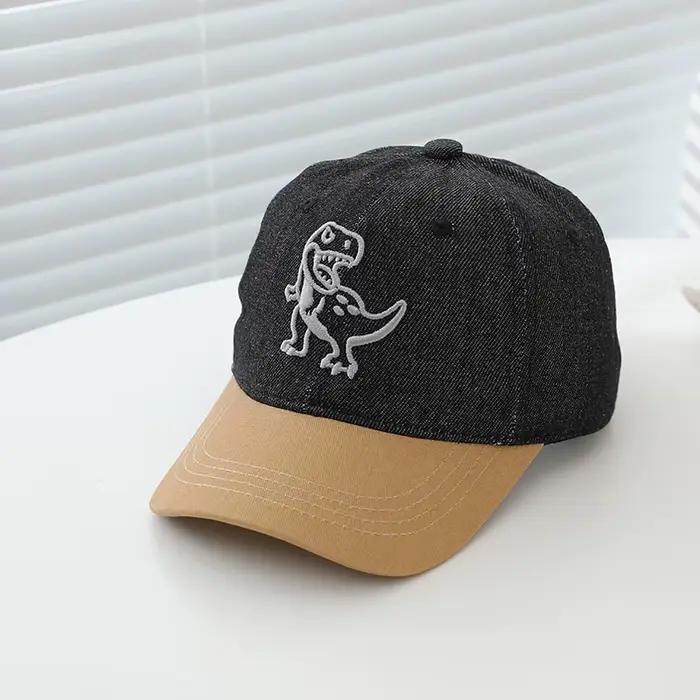 Chapeaux de Baseball pour garçons d'école, dinosaures brodés, casquettes d'été pour enfants de 2 à 8
