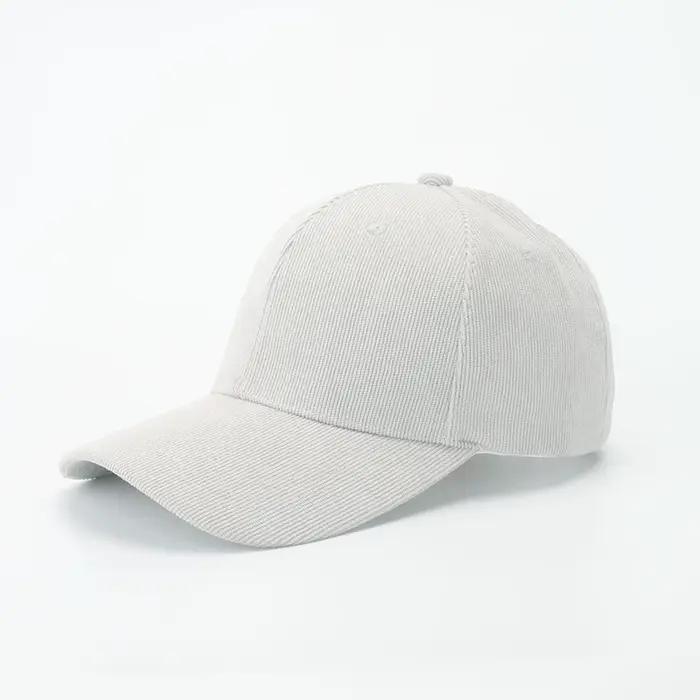 Casquette de Baseball en velours côtelé pour femmes, chapeau de papa rétro de couleur unie, chapeaux