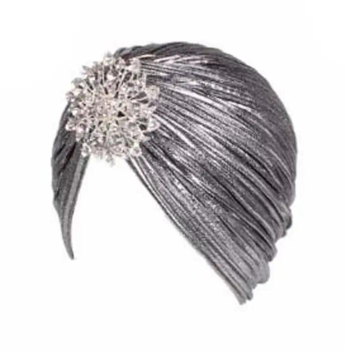 Chapeau Turban Plissé Confortable pour Femme, Bandana, Chapeau Africain de Luxe, Chapeau Indien, Fou