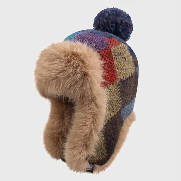 HT4914 nouveau automne hiver chapeau pour femmes russe chapeau dames épais chaud tricoté chapeau moe