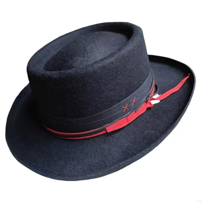 Chapeau feutré en laine douce, chapeau vert, coupe-vent, chaud, confortable pour les voyages le quot