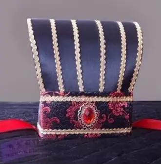 Chapeau rayé ancien pour adultes, casquette de la dynastie han, chapeau Zhuge Liang, accessoires de