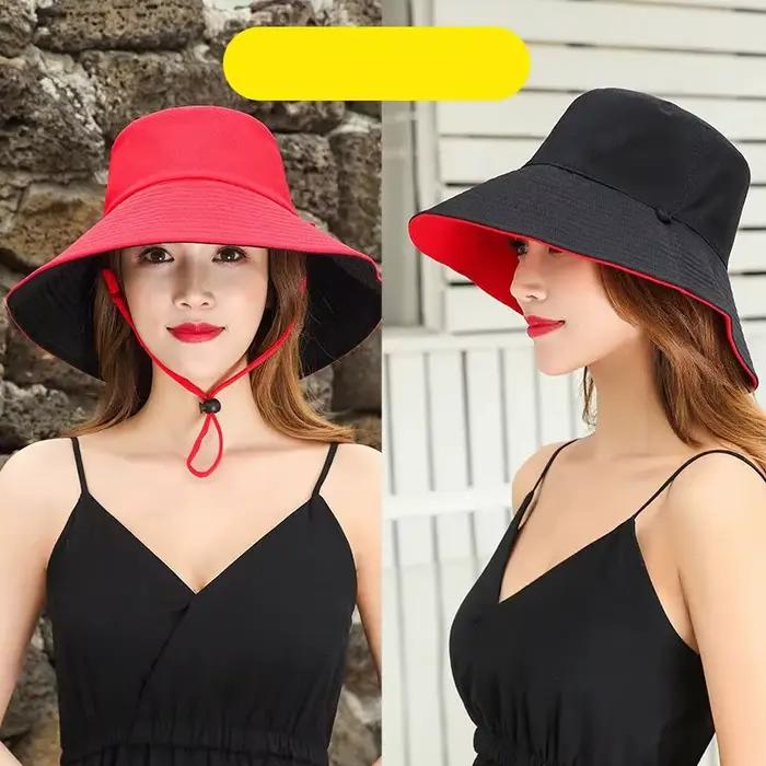 Chapeau de pêcheur pour femmes, couverture faciale d'été, protection solaire, chapeau pare-soleil à