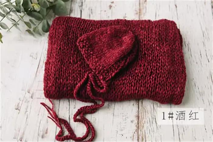 Essence Z Ann-Bonnet tricoté fait à la main, 11 couleurs, accessoires de prise de vue en studio pour