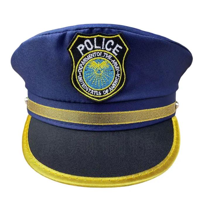 Chapeau de police américaine pour enfants - Casquette de flic bleu pour enfants - Accessoire de cost