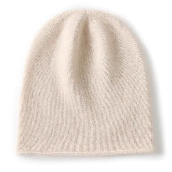 Nouveau hiver cachemire tricoté unisexe chaud chapeau de haute qualité solide loisirs manches chapea