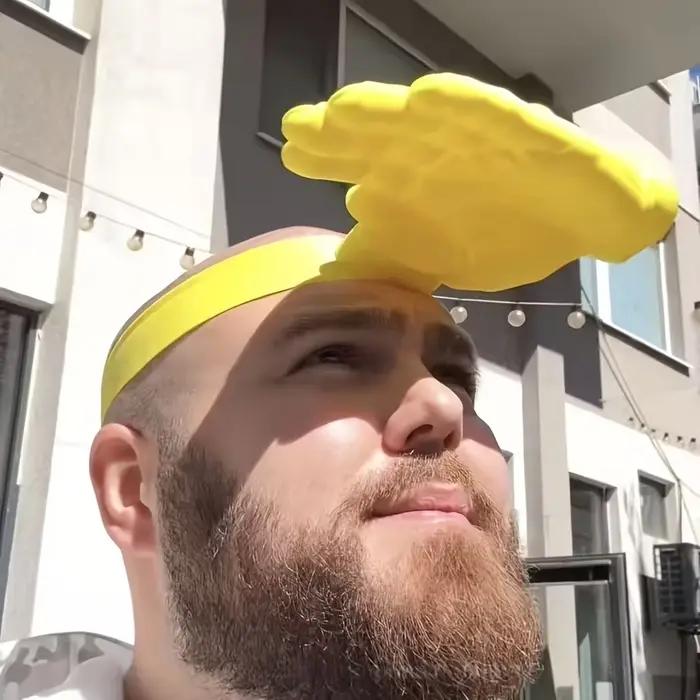 Chapeau de soleil amusant et pratique en forme de palmier pour hommes et femmes - Chapeau de soleil