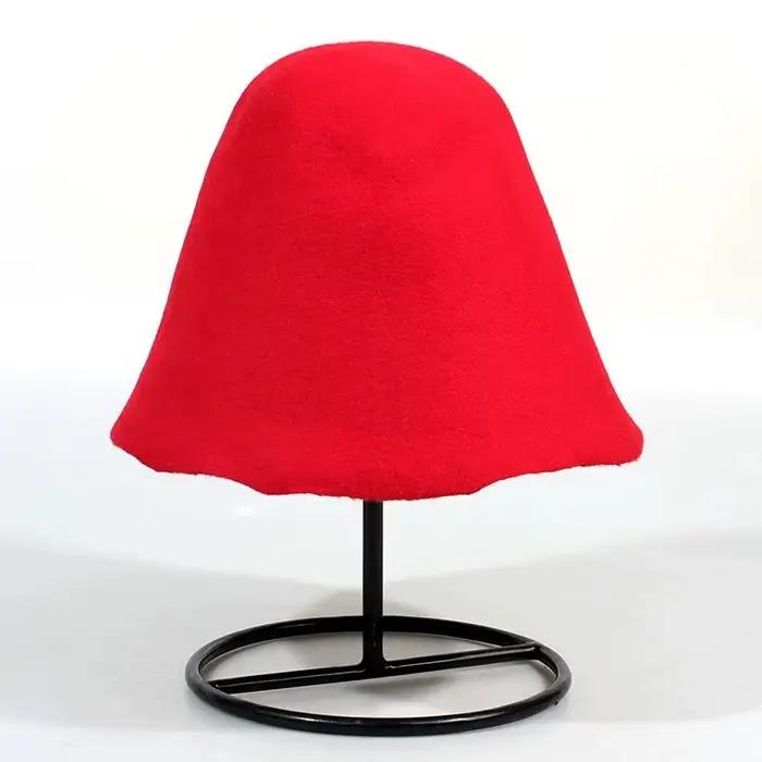 Chapeau en laine de couleur unie en forme de cloche de Style français pour le printemps et l'automne