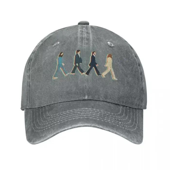 Casquette de baseball unisexe The Beatle en jean vieilli, style décontracté, pour le voyage et les a