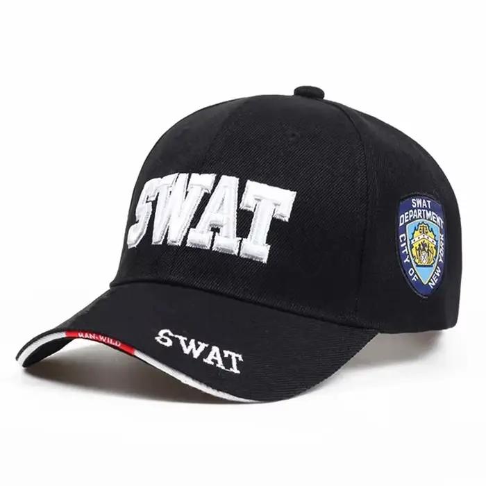 Casquettes de baseball tactiques série SWAT avec lettres tendance pour hommes et femmes, visières de