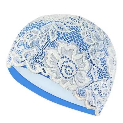 Bonnet de bain en dentelle pour femme, bonnet de bain pour femme, bonnet de bain en PU pour filles,