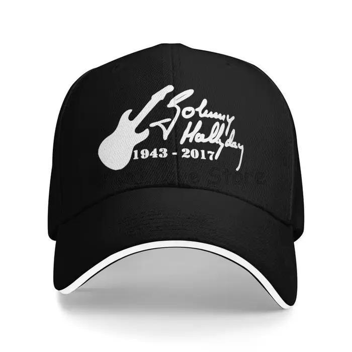 Casquette de Baseball imprimée Johnny Hallyday, chapeau seau de légende du Rock français, unisexe, r