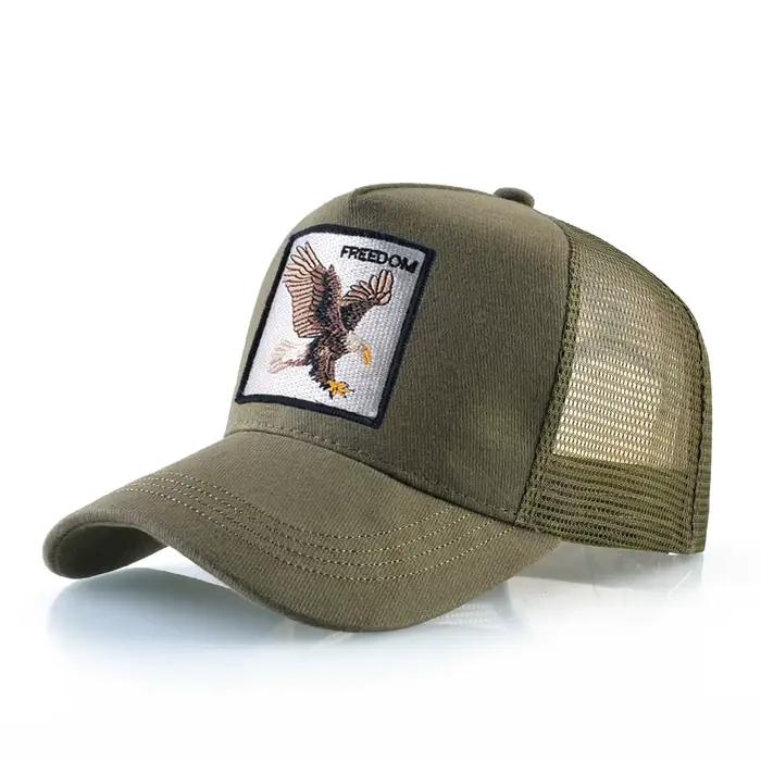 Casquettes de camionneur à la mode avec Patch d'animaux brodés, casquette de Baseball quatre saisons
