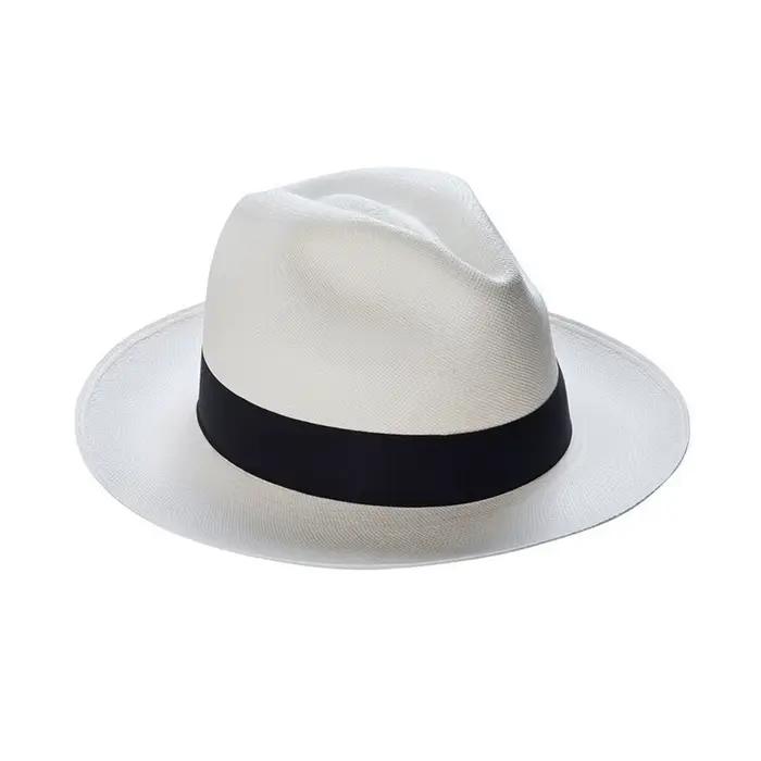 Chapeau Panama classique pour femmes et hommes, Protection solaire, Vintage, à la mode, avec bord la
