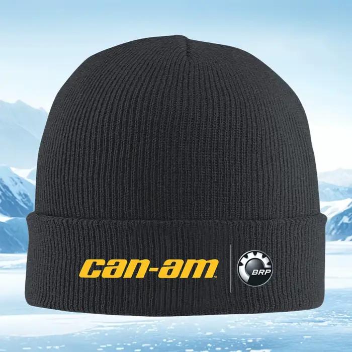 Can-Am logo BRP emblème marque automobile hommes femmes unisexe tricoté chapeau bonnet pull casquett