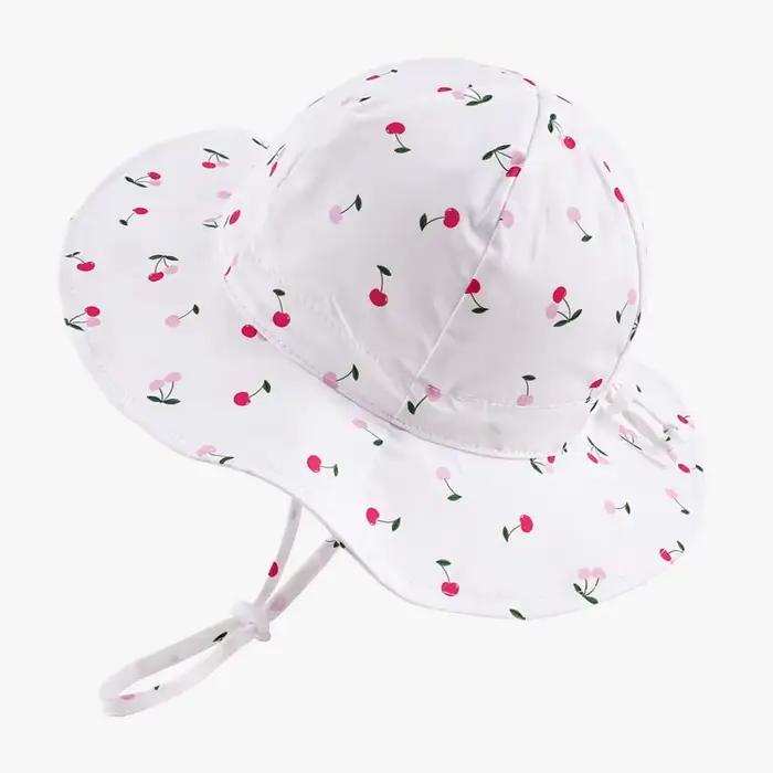 Chapeaux d'été imprimés pour filles 2026 – Chapeau de soleil pour enfants, casquette de plage pour b