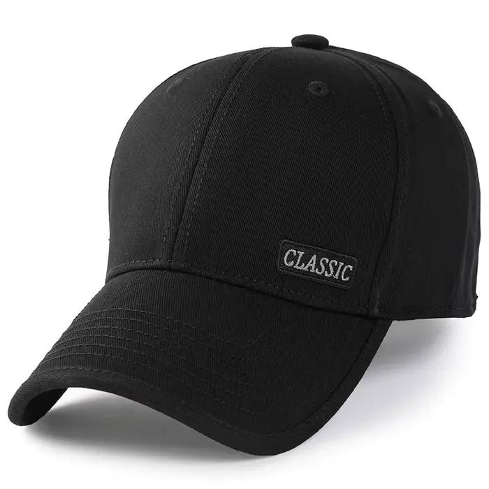 Casquette de baseball en coton pour hommes, grosse tête, chapeau en coton sergé, grande qualité, gra