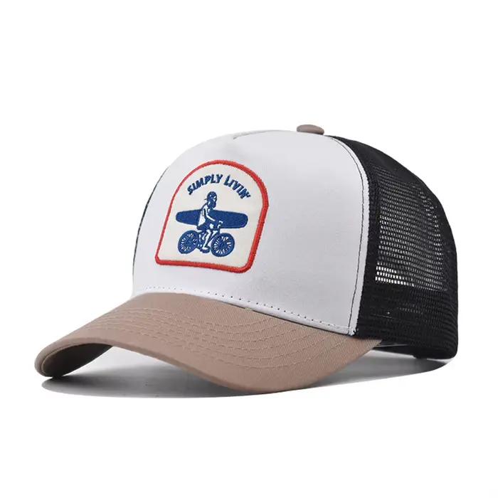 Casquettes de camionneur multicolores inspirées du surf, casquette de baseball respirante à dos en m