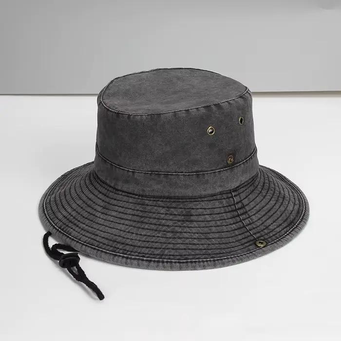 Chapeau en coton grande taille pour homme, randonnée, pêche, safari, protection solaire extérieure,