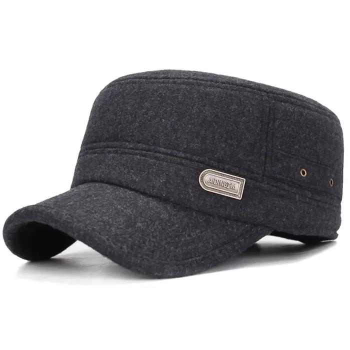Casquette de Protection thermique pour hommes, coupe-vent, épaisse, Design à oreillettes, pour le sk
