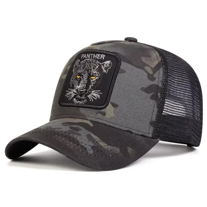 Casquettes de baseball unisexes avec broderie PANTHER, chapeaux décontractés ajustables pour le prin