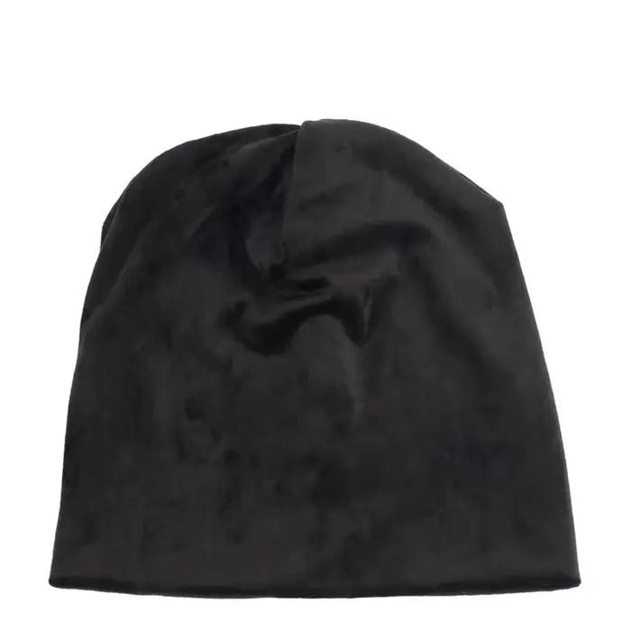 Nouveau bonnet en velours pour femmes hiver chaud Polyester Skullies bonnets pour dames solide velou