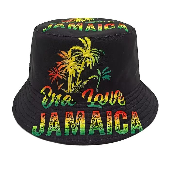 JANAICA Chapeau Bob Unisexe Imprimé One Love, Style Panama, pour Voyage, Décoration, Femme Homme, Ét