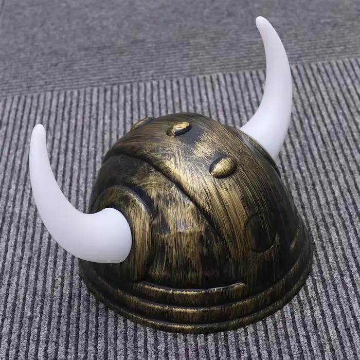 Chapeau de Corne de Bœuf de Buffle Viking Médiéval pour Adulte, Tenue de Sauna, Costume de Cosplay d