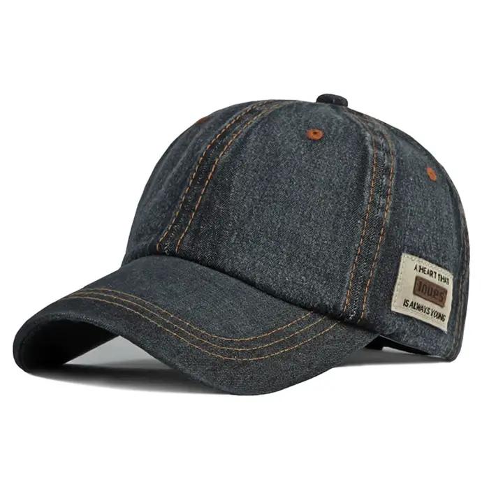 Casquette en jean bleu de marque FS pour hommes, casquettes de baseball d'été, chapeau de luxe pour
