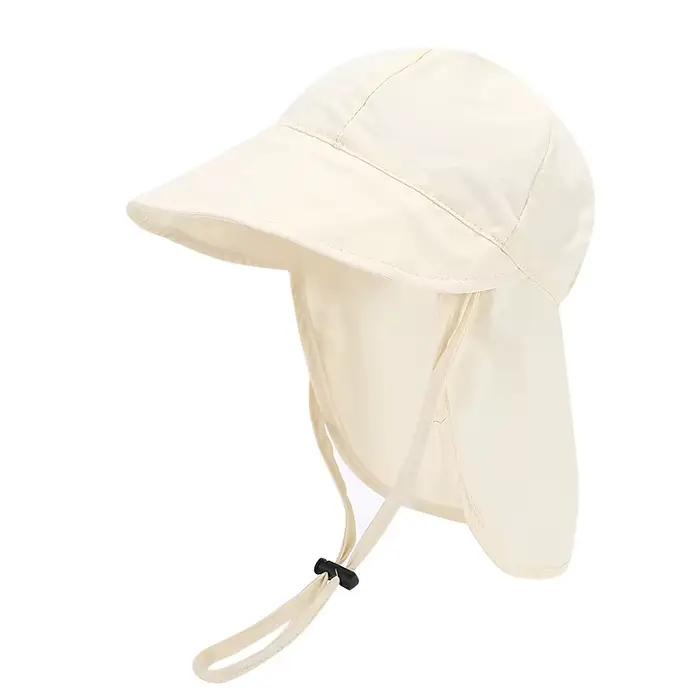 Chapeau de soleil d'été avec châle à bord souple, casquette d'activités de plein air à séchage rapid