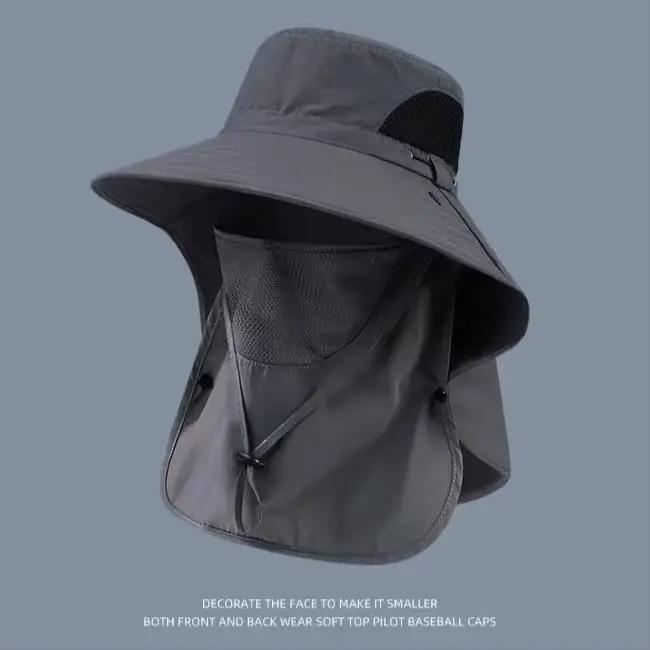 Chapeau de pêcheur, chapeau de protection solaire d'été, chapeau de randonnée en plein air, chapeau