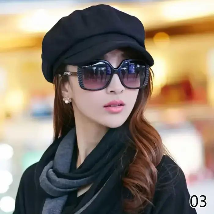 Casquettes de journal rétro pour femmes, casquette Gatsby octogonale de boulanger, chapeau de condui