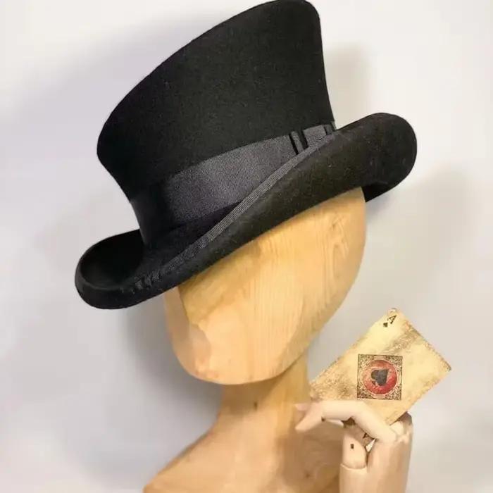 Chapeau en cachemire chapeau haut-de-forme asymétrique chapeau en laine femmes hommes chapeau unisex
