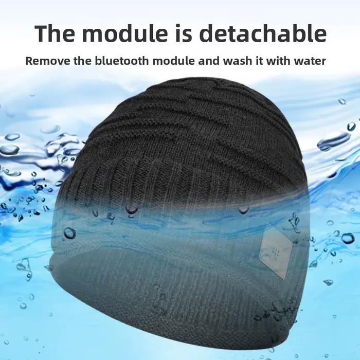 Nouveau chapeau Bluetooth tricoté chapeau chaud mode nouveau chapeau de musique Plus velours Bluetoo