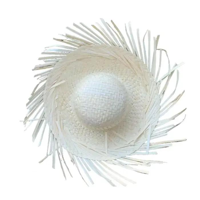 Chapeau de protection UV, protection solaire d'été, à large bord, tissé à la main, léger, respirant,