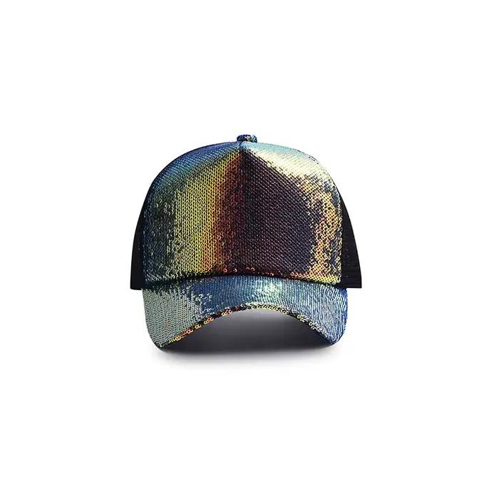 Casquette de Baseball pour femmes, chapeaux pare-soleil pour femmes, maille à paillettes, respirant,