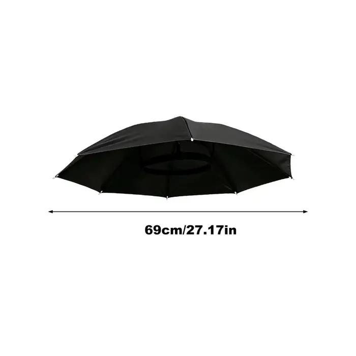 Chapeau parapluie pour femme, imperméable, pliable, réglable, chapeau de plage mains libres, chapeau