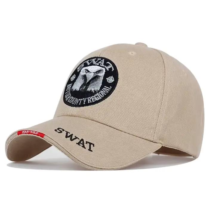 Casquettes de baseball brodées d'aigle unisexes, chapeau de protection solaire décontracté, réglable