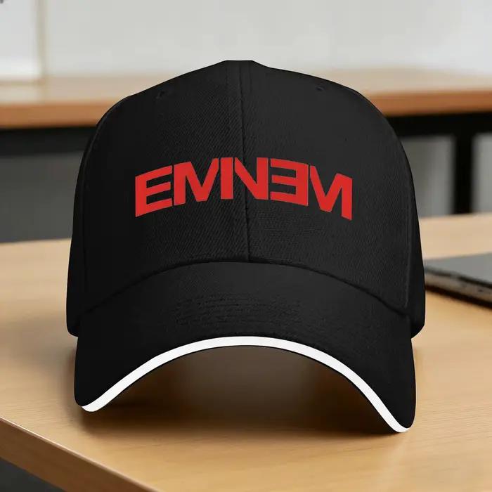Casquette de baseball décontractée d'été rouge Eminem, casquette de camionneur pour sports de plein