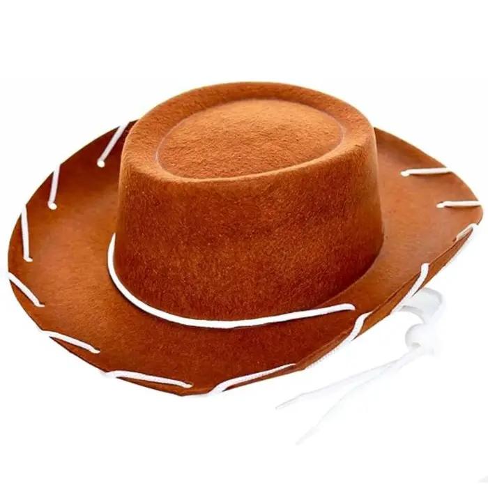 Chapeau en feutre Fantasia Woody Jessie pour cosplay, accessoires de jeu de rôle pour adultes, dégui