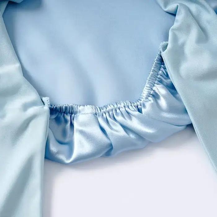 Bonnet de sommeil en soie de mûrier 100% pour femmes, large bande réglable pour tresses, Protection