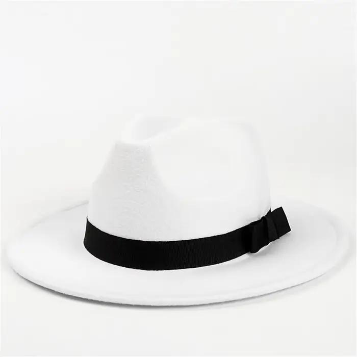Michael Jackson Cosplay chapeau coton démo casquettes Gentleman formel chapeau Fedora femmes hiver c