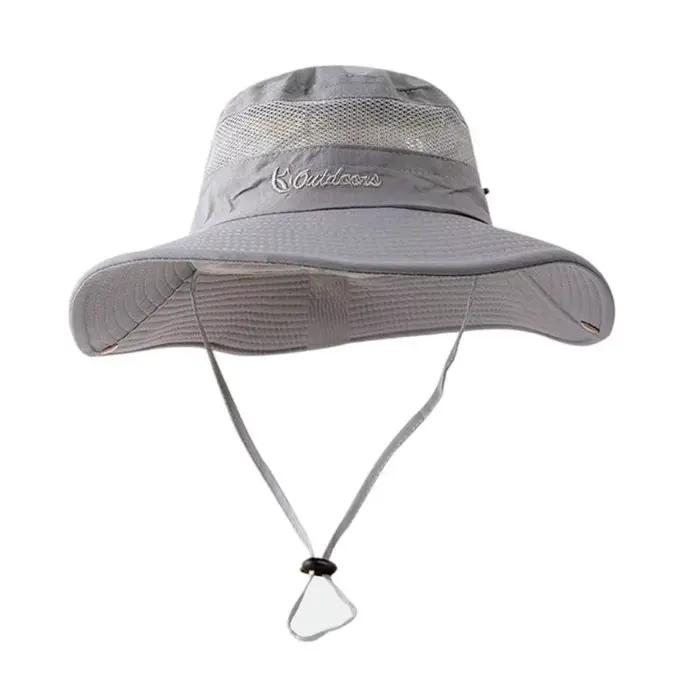 Chapeau pêche pliable à séchage rapide 39BB, pour Sports plein air pour adultes, chapeau pêcheur d'é