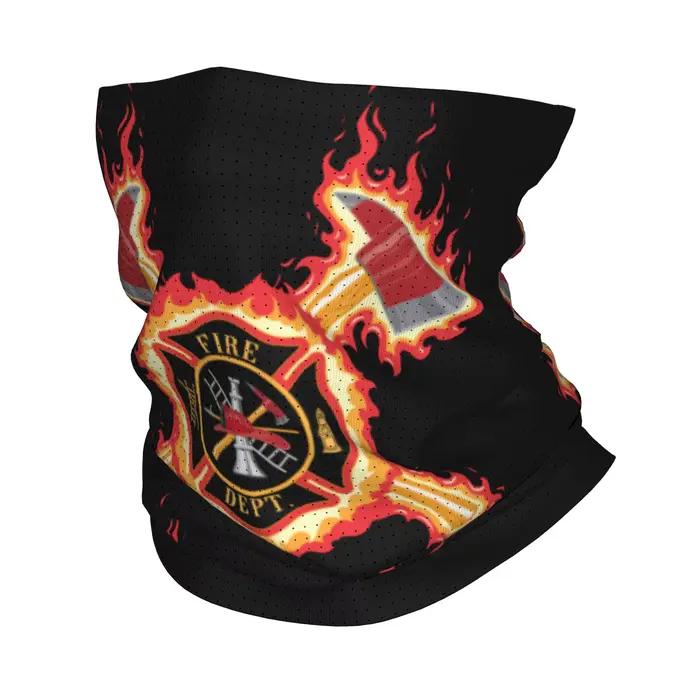 Cache-cou bandana croisé personnalisé pour pompiers, homme et femme, écharpe de ski et de randonnée