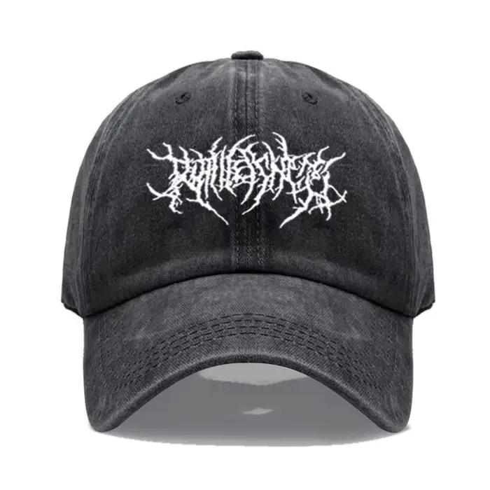 Casquette de baseball en coton lavé pour hommes et femmes, broderie de designer, casquette ajustable